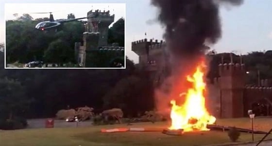 بالفيديو.. مروحية عروس تتحول إلى كرة لهب ليلة زفافها