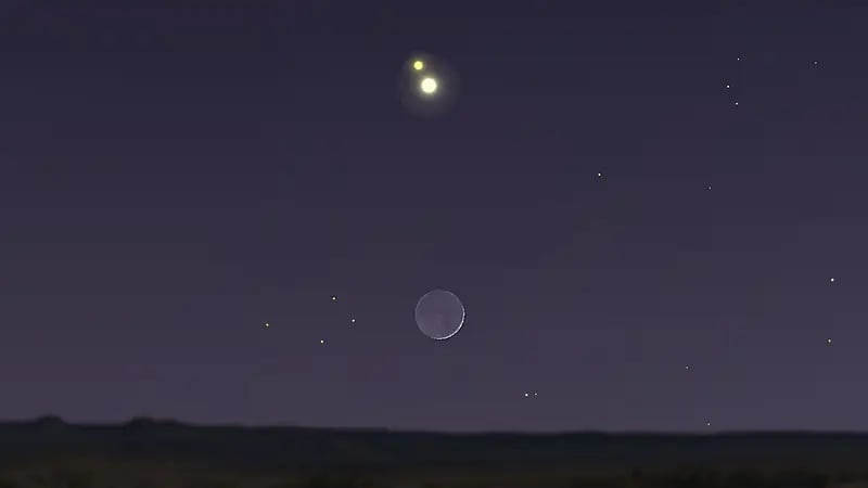 فلكية جدة: اقتران بين هلال القمر وكوكب زحل الجمعة المقبل