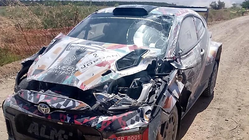 إصابة راكان الراشد في اليوم الأخير من رالي الأردن