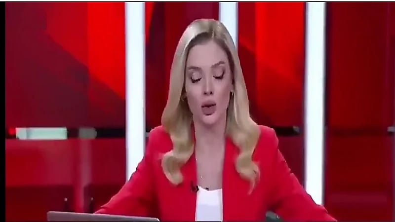 مذيعة CNN التركية ترتجف على الهواء لحظة زلزال إسطنبول.. فيديو