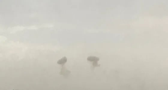 اعتراض صاروخ باليستي في سماء نجران