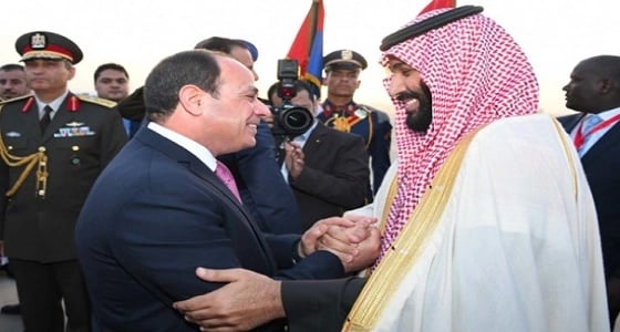 ولى العهد والسيسي يتفقان على مواصلة العمل للتصدي للتدخلات الإقليمية