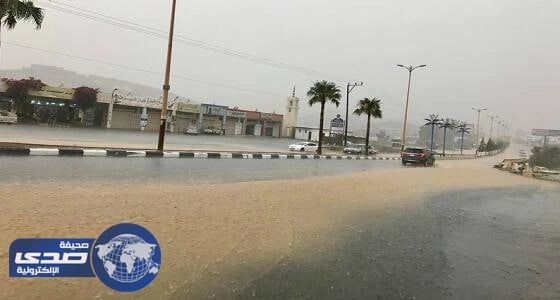 أمطار غزيرة تتسبب في انقطاع الكهرباء بالبشائر