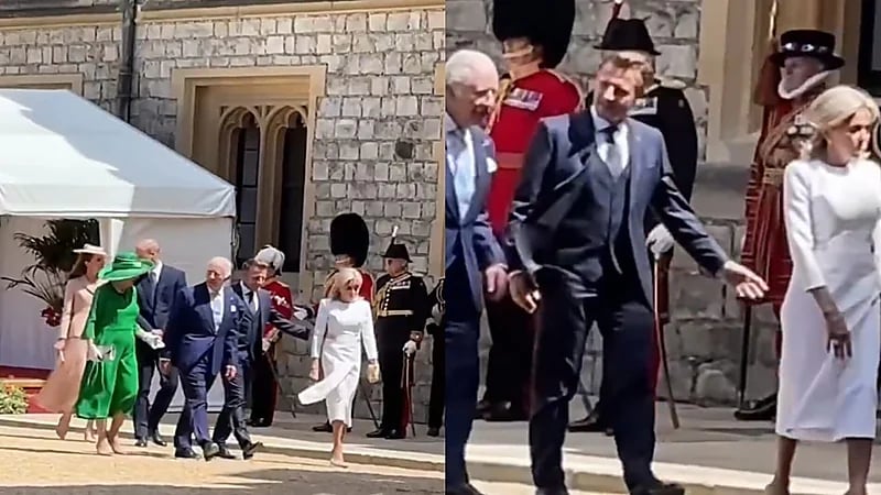 موقف محرج جديد لـ ماكرون بسبب تصرّف زوجته.. فيديو