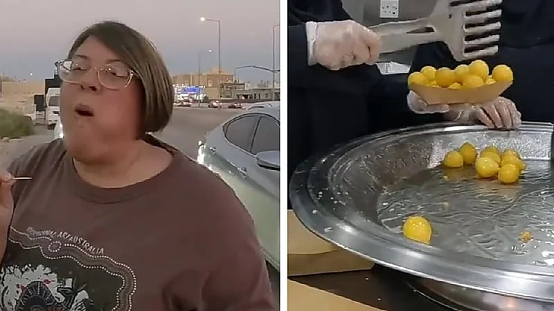 سائحات يوثقن تجربتهن مع اللقيمات والسمبوسة في الرياض.. فيديو