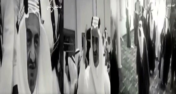في آخر فيديو لسموه قبل وفاته.. لقطات نادرة لـ " الملك فيصل "