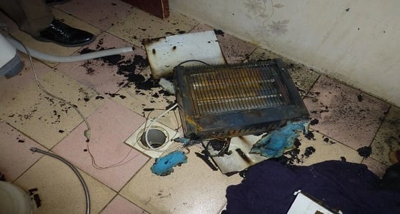 وفاة طفل وإصابة شقيقة بحريق منزل في حي الخالدية