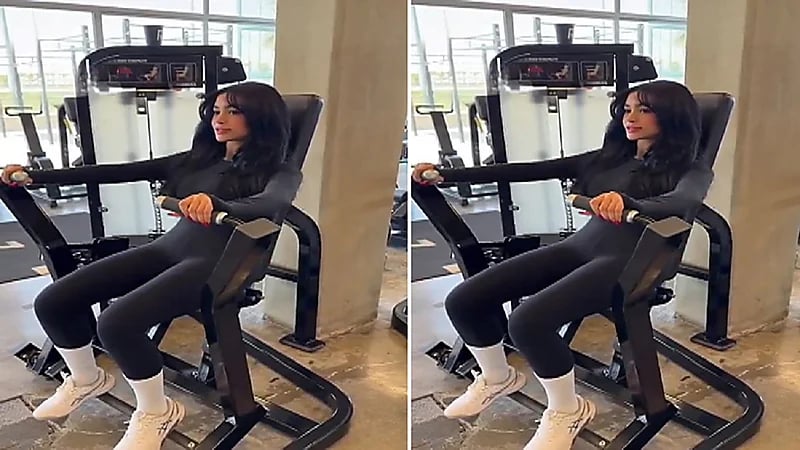 كوثر البلوشي تشارك لحظات من تمارينها الرياضية.. فيديو