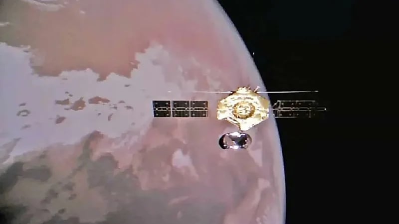 المسبار الصيني يرسل صور من كوكب المريخ