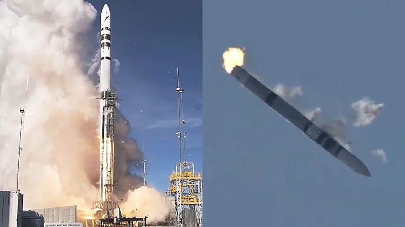 صاروخ "سبكتروم" الألماني ينطلق في أول رحلة تجريبية قبل سقوطه في البحر.. فيديو