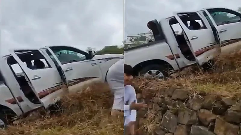 فيديو.. العناية الإلهية تنقذ مواطنين من الموت إثر سقوط سيارتهم بجبال فيفاء