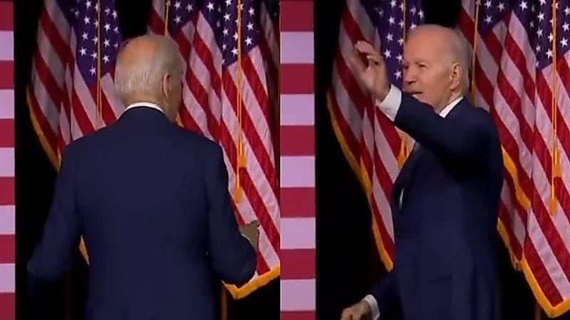 جو بايدن تائه بعد خطاب هدد به العالم (فيديو)