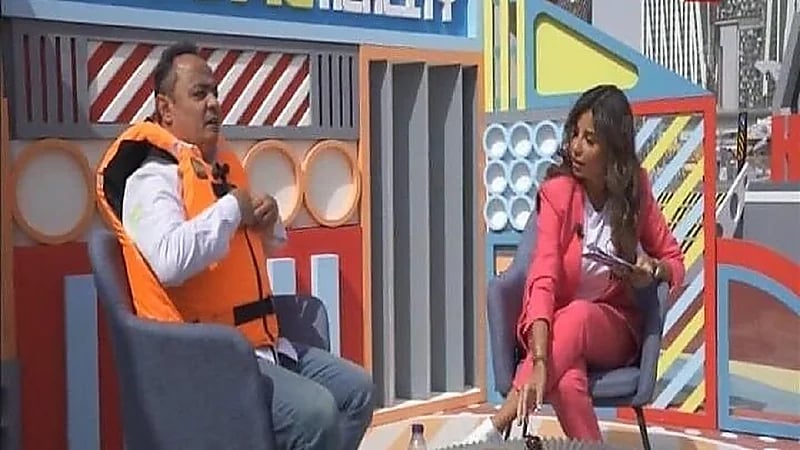 شاهد.. رد فعل مثير من طارق يحيى في "رامز عقله طار"