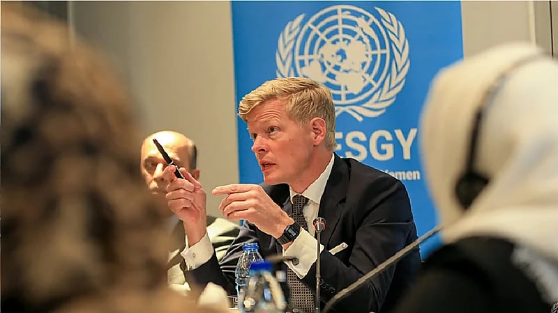 غروندبرغ : نأسف لعدم التوصل لتمديد الهدنة في اليمن اليوم