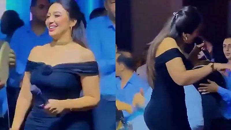 رحمة محسن تشعل المسرح بإطلالة جريئة بعد خروجها من المستشفى.. فيديو