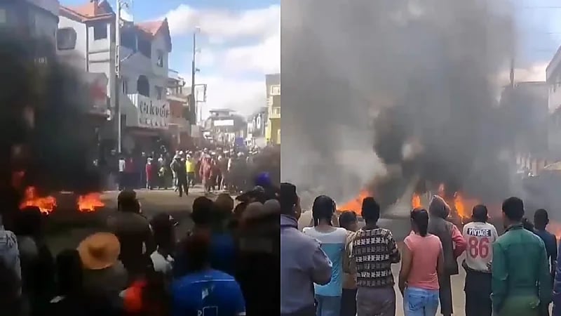 بالفيديو.. احتجاجات حاشدة بسبب ارتفاع الأسعار في مدغشقر