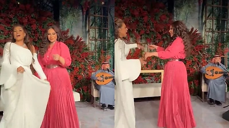 ‏محمد عبده وأحلام ووعد في حفل أحد الزواجات .. فيديو