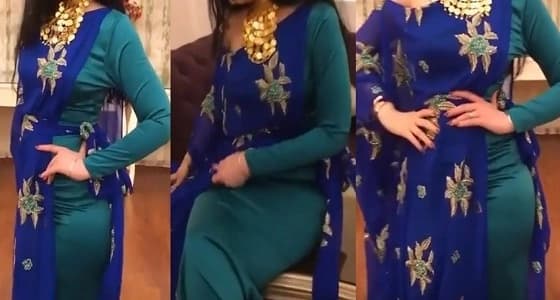 بالفيديو.. " فاطمة العواض " تقدم عرض أزياء خليجية بطريقتها