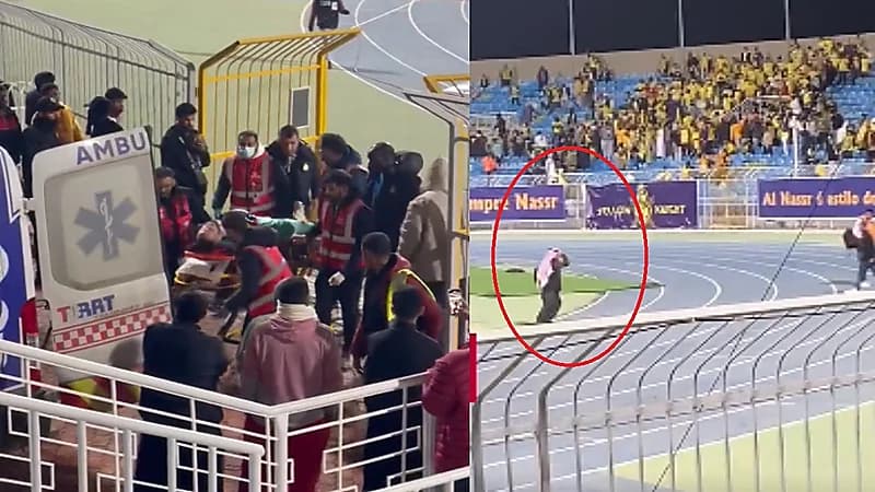 فيديو .. هرولة مسلي آل معمر بعد إصابة أوسبينا تلفت الأنظار