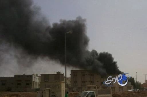 حريق في مبنى مصلحة المياه بتبوك