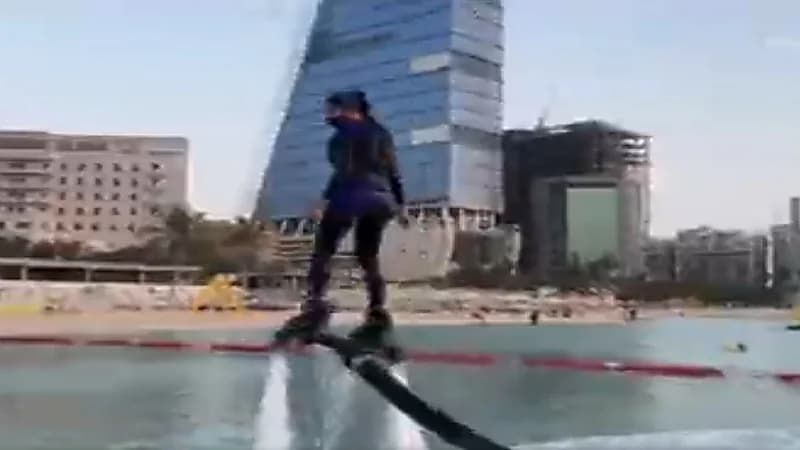 بالفيديو..قصة أول مدربة لرياضة " الفلاي بورد "