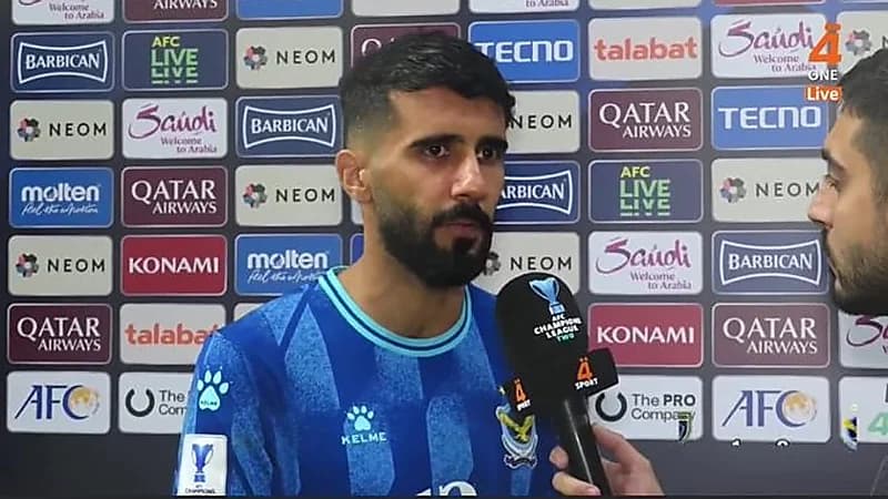 لاعب القوة الجوية بعد الخسارة : أنا مو سوبر مان أو ميسي