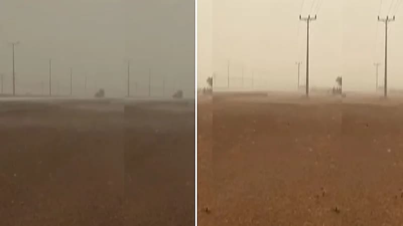 هطول أمطار وأجواء مغبرة ورياح نشطة شمال مكة.. فيديو