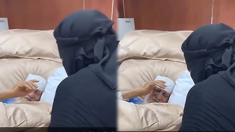 سيدة تزور طليقها المريض ويتعرف عليها رغم إصابته بالزهايمر.. فيديو