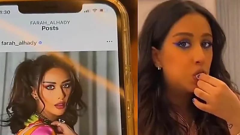 فرح الهادي لـ شخص يقارن مظهرها الحالي بصورة قديمة ويضحك: الحين نفسيتي أحلى .. فيديو