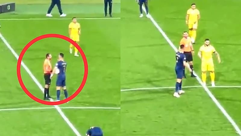 لحظة غضب كريستيانو رونالدو على الحكم .. فيديو