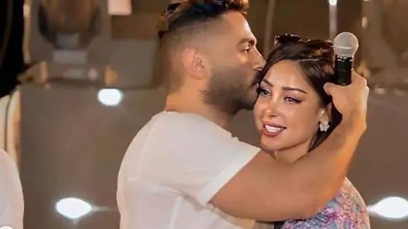 إطلالة جديدة جذابة لـ بسمة بوسيل برفقة زوجها الفنان تامر حسني