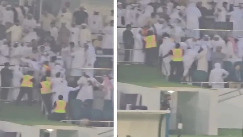 اشتباكات قوية داخل المنصة في مباراة بالدوري الإماراتي .. فيديو