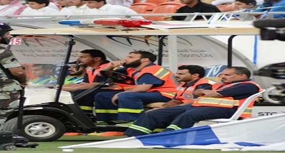 إسعاف 25حالة بين جماهير مباراة الأهلي والهلال بالجوهرة