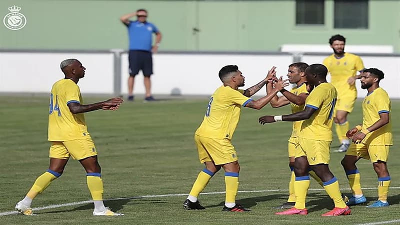 النصر يفوز على بانديف أكاديميا المقدوني بثنائية "فيديو وصور"
