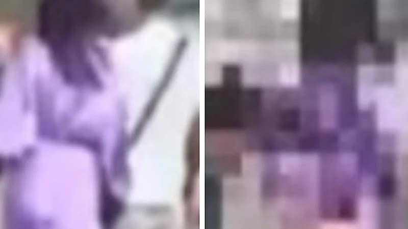 شاب يتحرش بفتاة ويضربها على منطقة حساسة أثناء سيرها في شارع عام