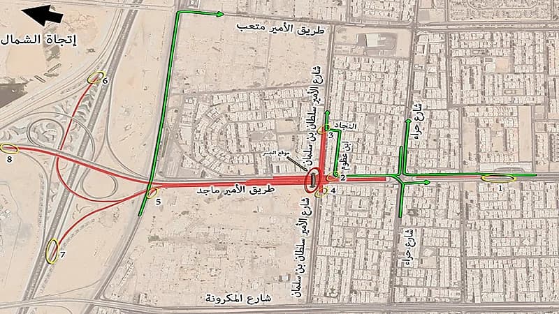 مرور جدة يعلن عن إغلاق طريق الأمير ماجد