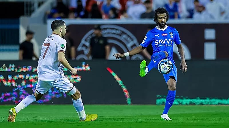 ياسر الشهراني الأسرع في مواجهة الهلال أمام الجبلين