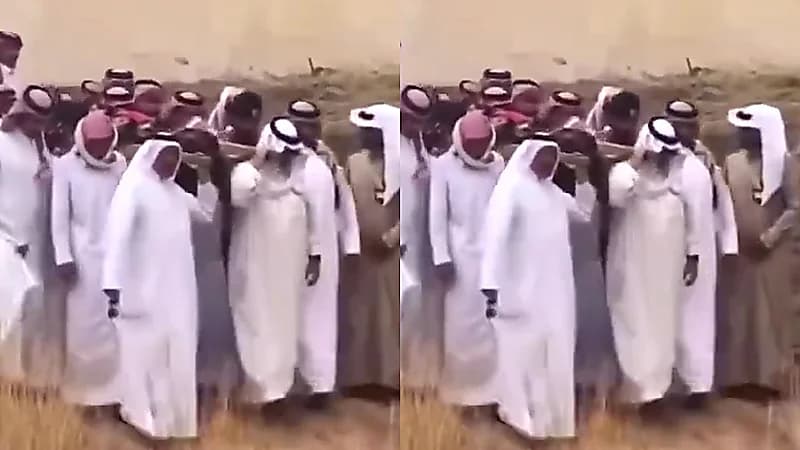 تشييع جثمان المسنة دينا الأسمري .. قصة إنسانية بطلها أمير عسير .. فيديو