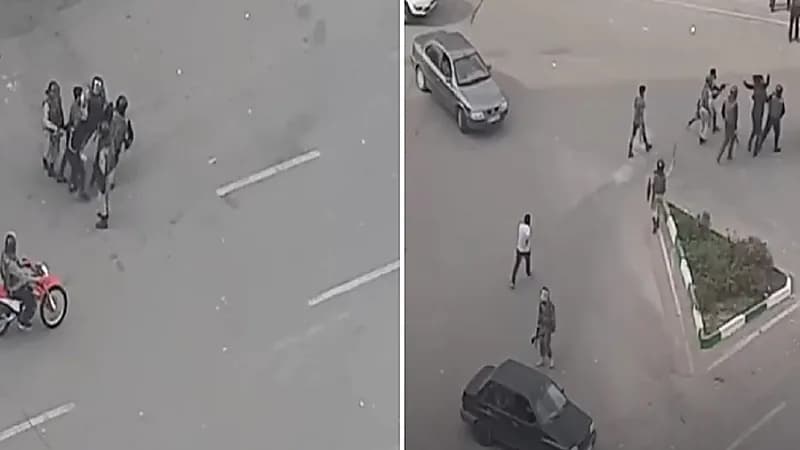 بالفيديو.. لحظة سحل فتاة إيرانية على يد قوات البسيج