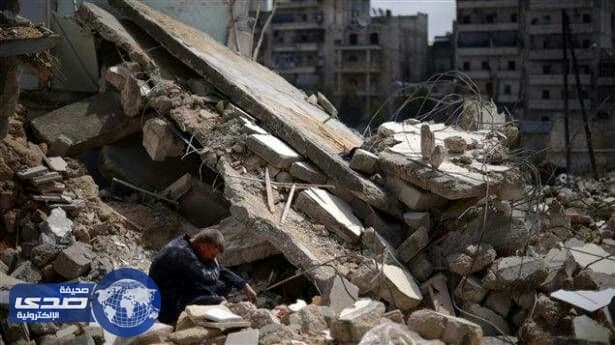 مراسلة تلفزيون نظام الأسد تنفي وقوع معارك في دمشق ..وقذيفة تكذبها