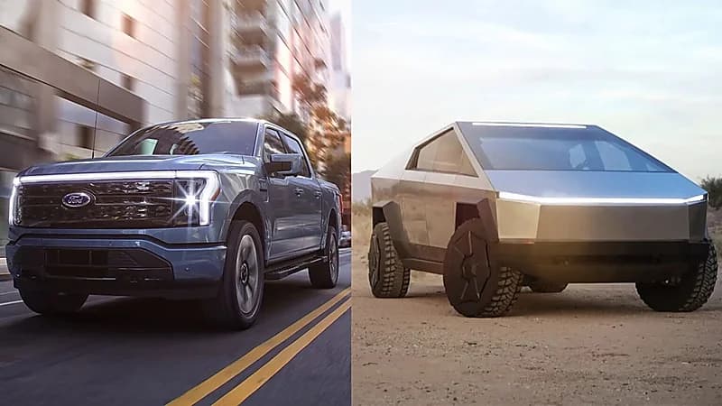 4 أشياء تميز بين فورد F-150 لايتنينج الكهربائية وتيسلا سايبرتراك
