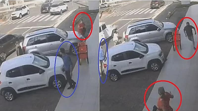 رجل أعمال يقتل طليقته رميا بالرصاص وسط الشارع ثم ينتحر