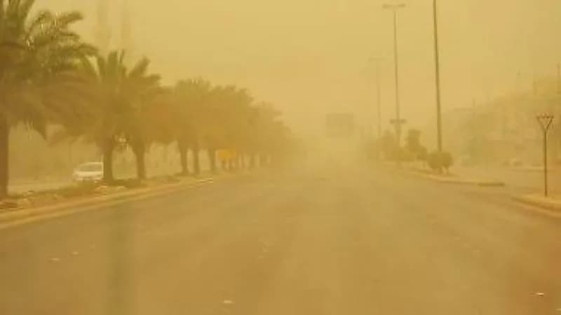 الأرصاد: رياح مثيرة للأتربة والغبار تحد من الرؤية الأفقية على عدة مناطق