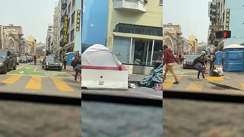 فيديو..خيام المشردين تزحم شوارع أمريكا