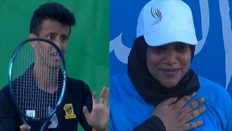 فيديو..لحظة إصابة الحكمة ريم حقوي خلال مباراة تنس