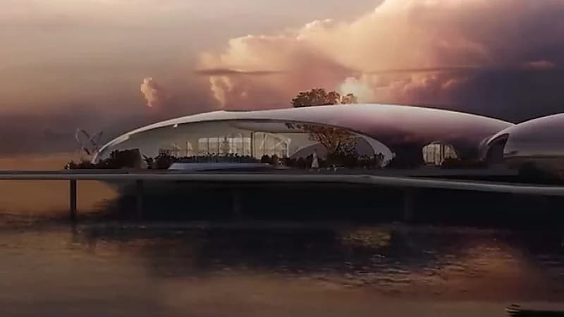 بالفيديو.. الانتهاء من تركيب 12 فيلا عائمة في جزيرة شيبارة بمشروع البحر الأحمر