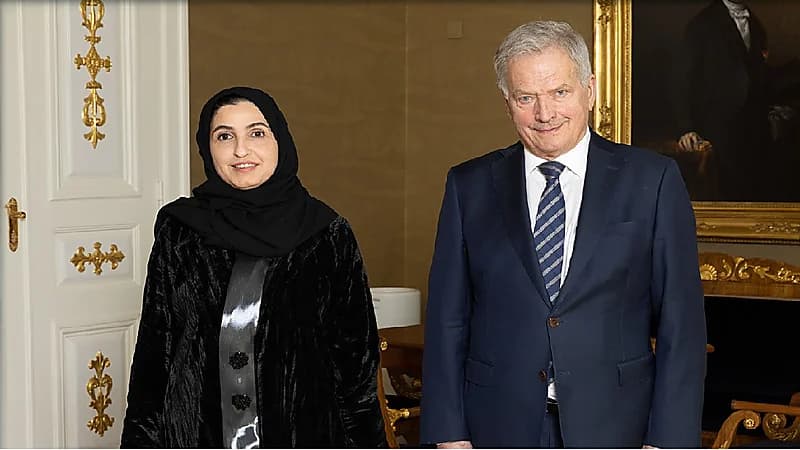 سفيرة المملكة لدى فنلندا تقدم أوراق اعتمادها للرئيس الفنلندي