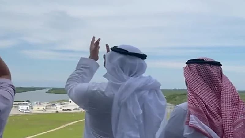 شاهد.. فرحة الوفد السعودي بعد انطلاق الصاروخ فالكون 9