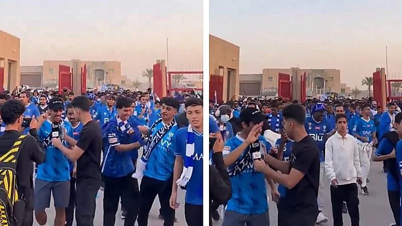 توافد الجماهير الهلالية لحضور ديربي الرياض .. فيديو