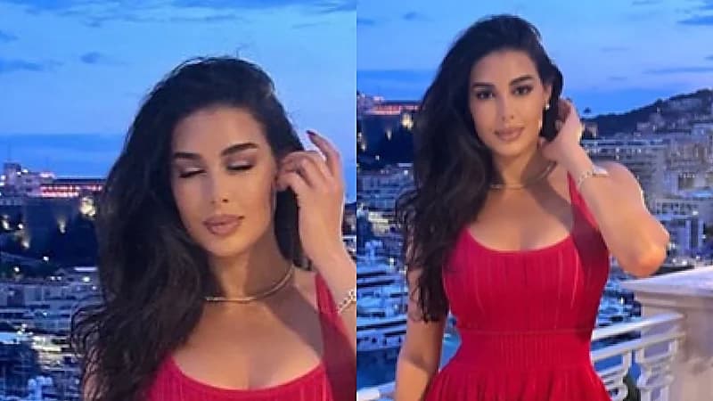 ياسمين صبري تخطف الأنظار بإطلالة جريئة بالأحمر .. فيديو